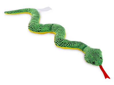Мягкая игрушка Змея (Зеленый/желтый)