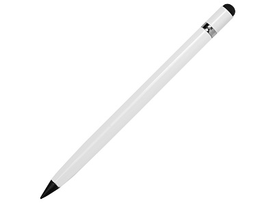 Вечный карандаш Eternal со стилусом и ластиком (Белый)