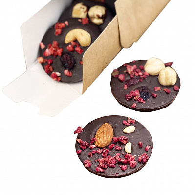 Шоколадные конфеты Mendiants, темный шоколад (Шоколадный)