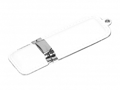 USB 2.0- флешка на 4 Гб классической прямоугольной формы (Белый/серебристый)