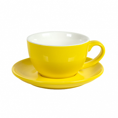 Чайная/кофейная пара CAPPUCCINO (Желтый)