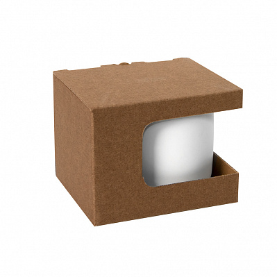Коробка для кружек 23504, 26701, размер 12,3х10,0х9,2 см, микрогофрокартон  (Коричневый)