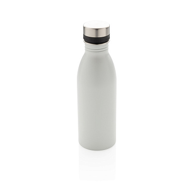 Бутылка для воды Deluxe из нержавеющей стали, 500 мл (Кремовый;)
