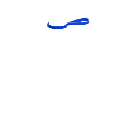 Кольцо-держатель силиконовое для термобутылки Olivia  (Синий)