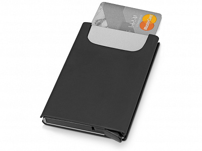 Держатель для карт Verlass c RFID-защитой (Черный/серебристый)