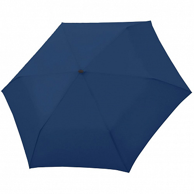 Зонт складной Carbonsteel Slim  (Темно-синий)
