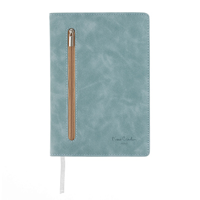 Записная книжка Pierre Cardin голубая, 14 х 20,5 см (Голубой)