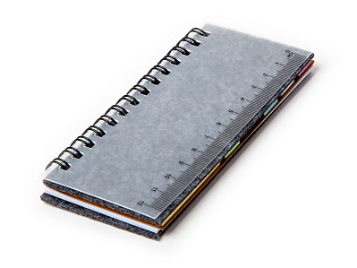 Мини-блокнот со стикерами А7 Felt (Серый)