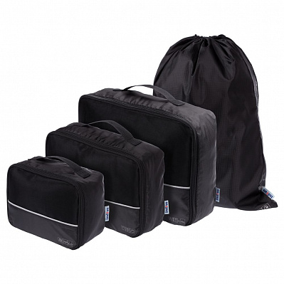 Дорожный набор сумок noJumble 4 в 1  (Черный)