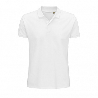 Рубашка поло мужская PLANET MEN 170 из органического хлопк (Белый)
