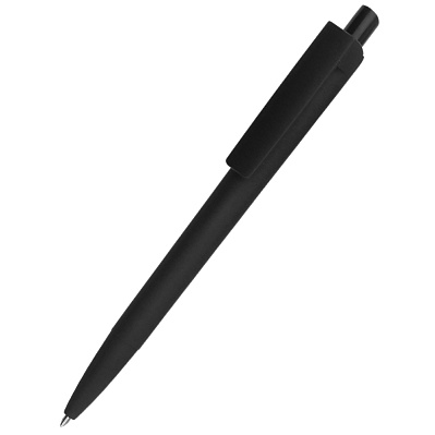 Ручка пластиковая Agata софт-тач, чёрная (Черный)