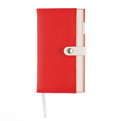 Записная книжка Pierre Cardin красная, 10,5 х 18,5 см (Красный)