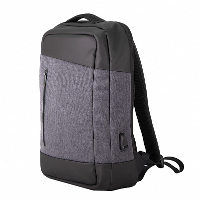 Рюкзак-сумка HEMMING c RFID защитой (Темно-серый, черный)