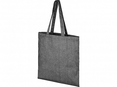 Эко-сумка Pheebs из переработанного хлопка (Черный меланж)