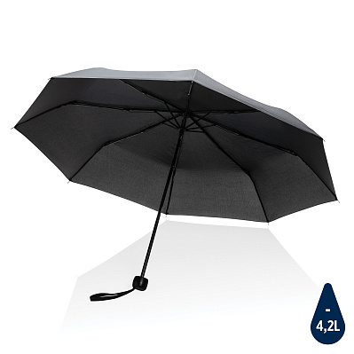 Компактный зонт Impact из RPET AWARE™, d95 см (Черный;)