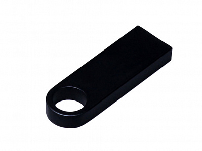 USB 2.0-флешка на 128 Гб с мини чипом и круглым отверстием (Черный)