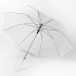 Зонт-трость с пластиковой ручкой, полуавтомат; белый; D=103 см; нейлон - Фото 5