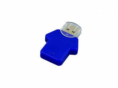 USB 2.0- флешка на 64 Гб в виде футболки (Синий)