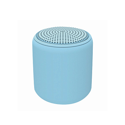 Беспроводная Bluetooth колонка Fosh, голубая (Голубой полуматовый)