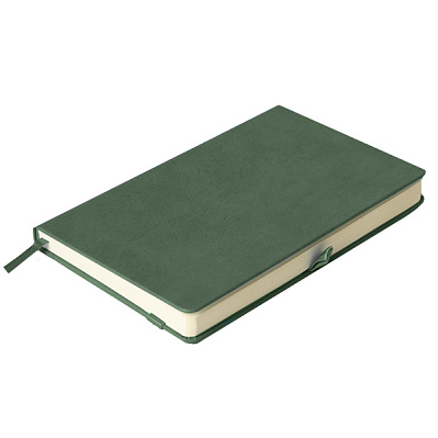 Ежедневник недатированный Starry , формат А5, в клетку (Зеленый)
