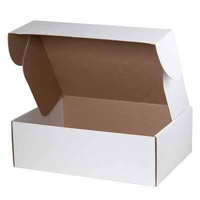 Подарочная коробка универсальная средняя, белая, 345 х 255 х 110мм (Белый)