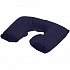 Надувная подушка под шею в чехле Sleep, темно-синяя - Фото 1