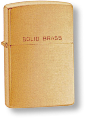 Зажигалка ZIPPO с покрытием Brushed Brass, латунь/сталь, золотистая, матовая, 38x13x57 мм (Золотистый)