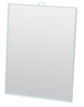 Зеркало Dewal Beauty настольное, в бирюзовой оправе, на пластиковой подставке, 17.5*24 см. (Голубой)
