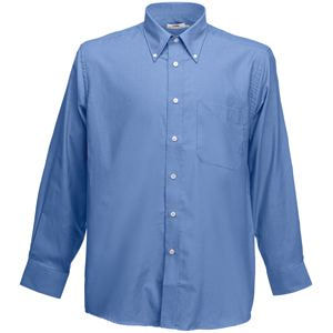 Рубашка "Long Sleeve Oxford Shirt" (Синий)