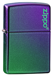 Зажигалка ZIPPO Classic с покрытием Iridescent, латунь/сталь, фиолетовая, матовая, 38x13x57 мм (Фиолетовый)