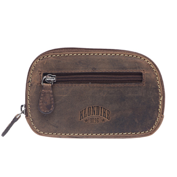 Ключница KLONDIKE Yukon, натуральная кожа в коричневом цвете, 11,5 х 2 х 7,5 см (Коричневый)