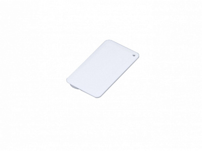USB 2.0- флешка на 64 Гб в виде пластиковой карточки (Белый)
