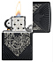 Зажигалка ZIPPO Armor® с покрытием Black Matte, латунь/сталь, чёрная, матовая, 38x13x57 мм - Фото 12