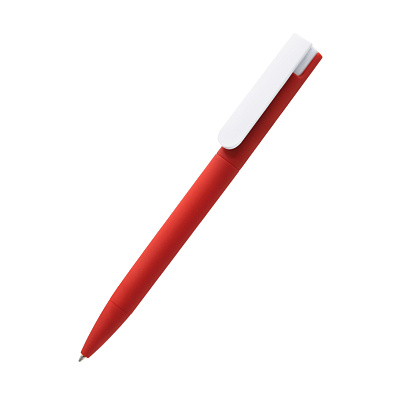 Ручка пластиковая Mira Soft софт-тач, красная (Красный)