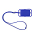 Силиконовый шнурок DALVIK, Королевский синий - Фото 1