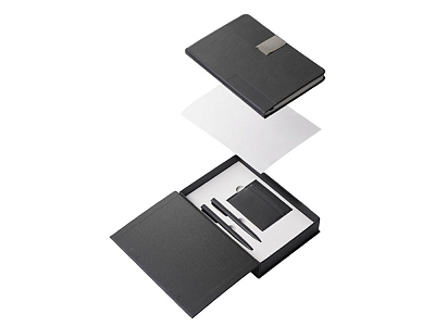 Подарочный набор Goethe с блокнотом А5, 2-мя ручками и картхолдером