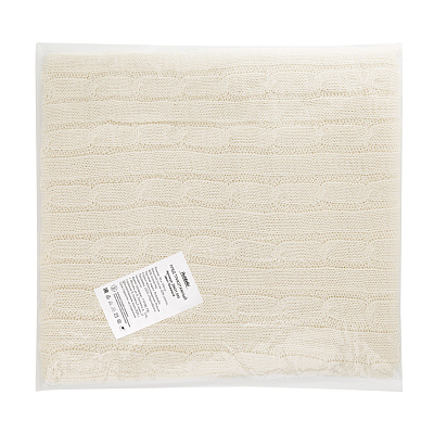 Плед Фадо (Fado) вязаный, бежевый (без подарочной коробки)