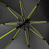 Зонт-трость Quantum, черный/салатовый - Фото 3