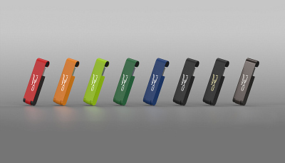 Флеш-карта "Case" 8GB, покрытие soft touch, темно-синий