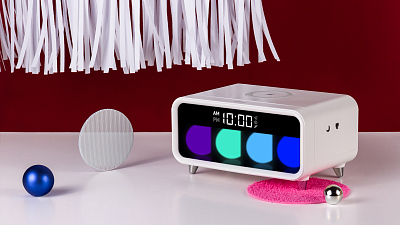 Беспроводное ЗУ с часами-будильником Rombica Timebox 1