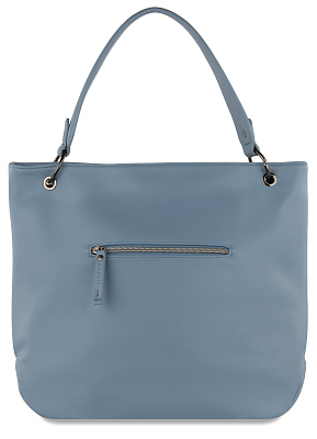 Сумка-хобо BUGATTI Almata, голубая, полиуретан, 41х11х32 см