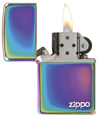 Зажигалка ZIPPO Classic лого с покрытием Spectrum™, латунь/сталь,разноцветная,глянцевая, 38x13x57 мм