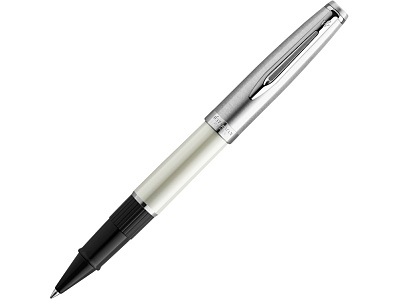 Ручка-роллер Embleme (Белый, серебристый, черный)