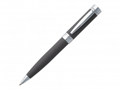 Ручка шариковая Zoom Soft Taupe (Темно-серый/серебристый)