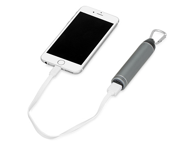 Внешний аккумулятор Марс с карабином, 2600 mAh