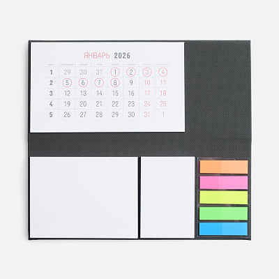 Календарь настольный Grade, серый