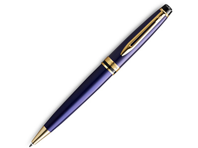 Ручка шариковая Expert (Синий, золотистый)