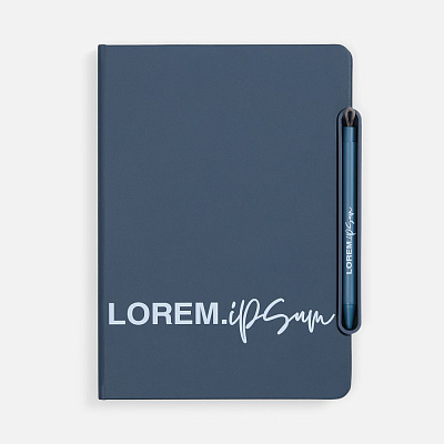 Блокнот Neli, синий