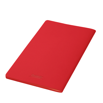 Блокнот Alpha slim, красный