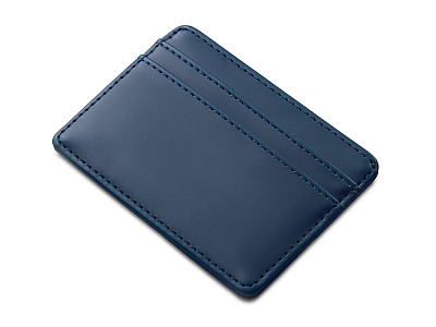 Картхолдер для двух карт и наличных денег с зажимом Crave (Тёмно-синий)